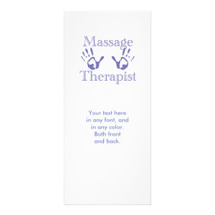 Prints voor massagetherapeuten reclamekaart