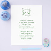 Prints voor massagetherapie flyer (Enkel)