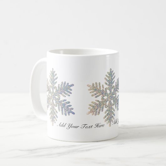 printsnowflake koffiemok (Voorkant links)