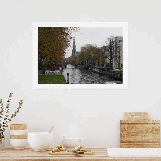 Prinzengracht Amsterdam Poster (Keuken)