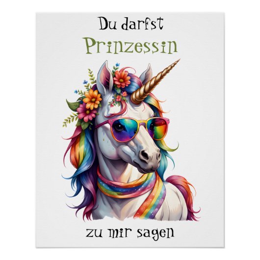 Prinzessin Einhorn 3 Perfect Poster (Voorkant)