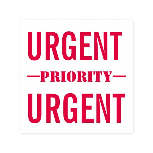 PRIORITAIR DRINGEND  ZELFINKTENDE STEMPEL (Design)