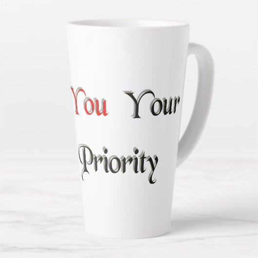 Prioriteit 1 latte mok (Rechterhoek)