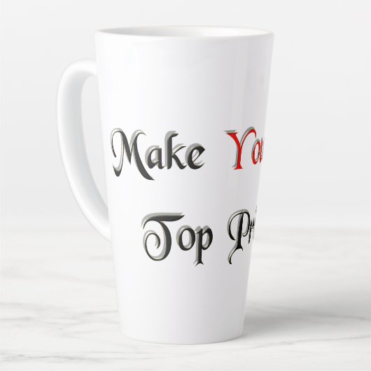 Prioriteit 1 latte mok (Linkerhoek)