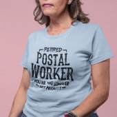 Prioriteit postbrief postwerker in ruste t-shirt