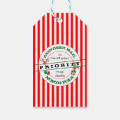 Prioriteit Rendier Post Van Kerstman Kerst Geschen Cadeaulabel (Achterkant)