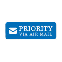 PRIORITEIT VIA AIR MAIL 手 紙 便 箋 brieven ラ ベ