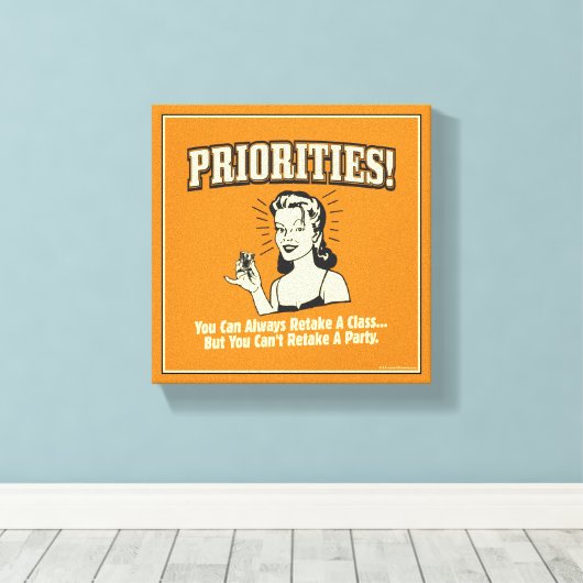 Prioriteiten: u kunt een klasse altijd behouden canvas afdruk (Insitu (Houten vloer))