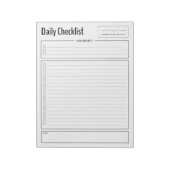 Priority Daily Checklist-Notitieblok Notitieblok (Gedraaid)
