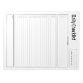 Priority Daily Checklist-Notitieblok Notitieblok (Voorkant)
