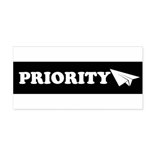 Priority Rubber Stamp Rubberstempel (Afrduk)