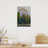 Pripyat reuzenrad schilderij poster (Keuken)