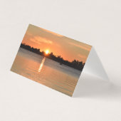 Pris dans le Sunset Blank Greeting Card (Front)