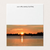Pris dans le Sunset Blank Greeting Card (Outside Unfolded)