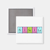 Priscila periodiek table name magnet magneet (Voorkant / Achterkant)