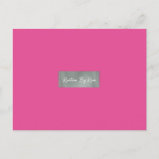 Priscilla Baby shower Uitnodiging (Achterkant)