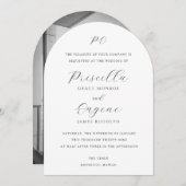 Priscilla Classic Faire-part de mariage (Devant / Derrière)