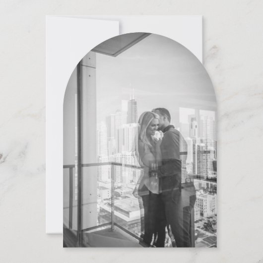 Priscilla Classic Faire-part de mariage (Dos)