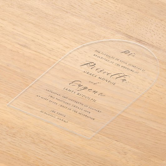 Priscilla Classic Faire-part de mariage (Poser)