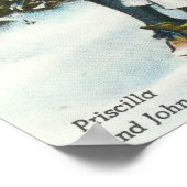 Priscilla en John Alden Scene Poster (Hoek)