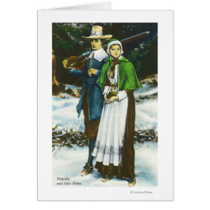 Priscilla et John Alden Scene