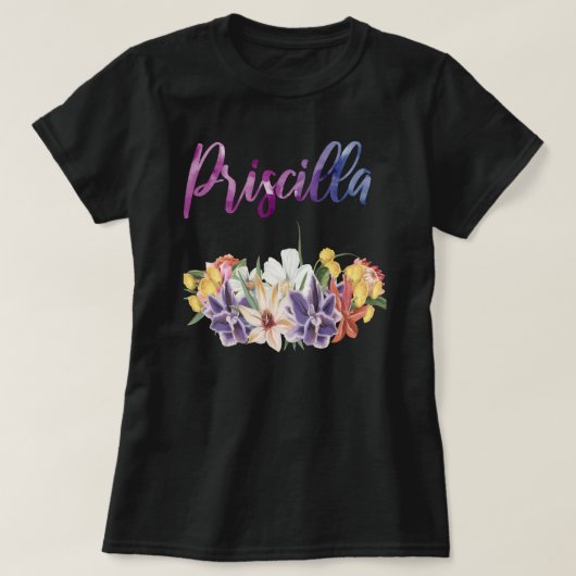Priscilla is een mooie naam t-shirt (Design voorkant)
