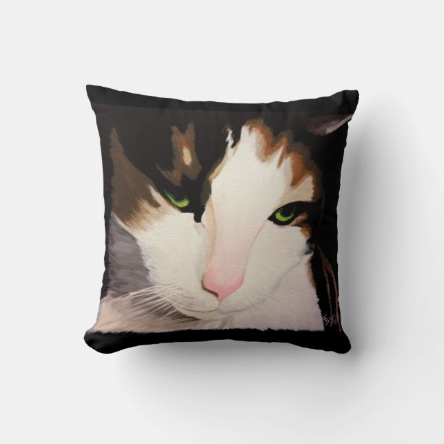 "Priscilla" le coussin de chat de calicot (Recto)