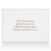 Prise de la carte de mariage de vol (Intérieur Horizontal (haut))