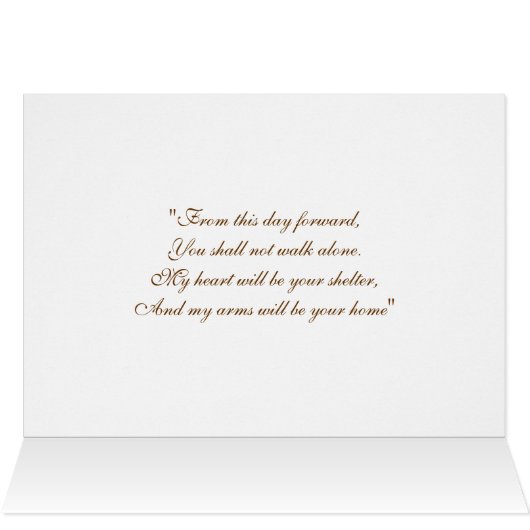 Prise de la carte de mariage de vol (Intérieur Horizontal (haut))