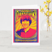 Prise de la carte de voeux de Woodstock (Fleur jaune)