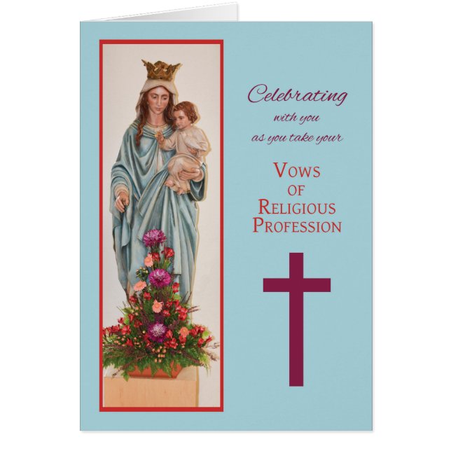 Prise de Vows, Nun, Marie Holding bébé Jésus avec  (Devant)