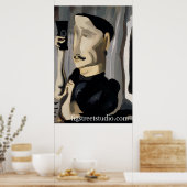 Prise d'un selfie, affiche Abstraite MAn (Cuisine)