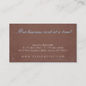 Prise en charge des Cartes de visite (Dos)