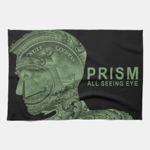 PRISM - Alle ogen zien - groen Theedoek
