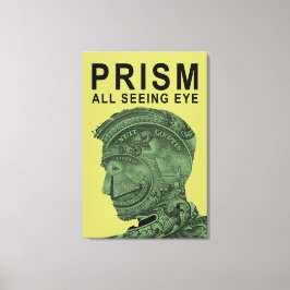 PRISM - Alle Zien Oog - Limoen Canvas Afdruk