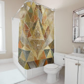 Prism Elegance: Transformeer uw ruimte met Artful Douchegordijn (In situ)