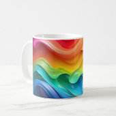 Prism Flow – Rainbow Abstract Mug Koffiemok (Voorkant links)