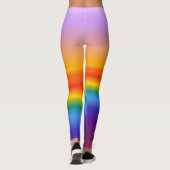 Prism Flow - Wavy Pastel Rainbow Gradient Leggings (Achterkant)