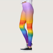 Prism Flow - Wavy Pastel Rainbow Gradient Leggings (Links)