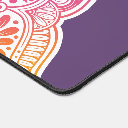 Prism Flower Mandala Desk Mat (Coin)