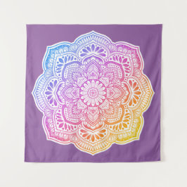 Prism Flower Mandala Tapestry Wandkleed