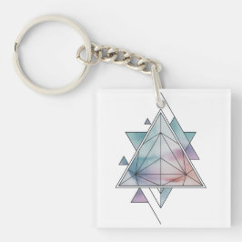 Prism Geometry Charm Sleutelhanger