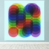 Prism Path Blue Canvas Afdruk (Insitu (Houten vloer))