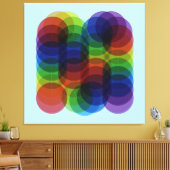 Prism Path Blue Canvas Afdruk (Insitu (Woonkamer))