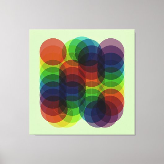 Prism Path Green Canvas Afdruk (Voorkant)