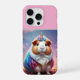 Prism Pigtail: De Stralende Eenhoorn Cavia, iPhone 15 Pro Hoesje