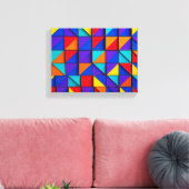 Prism Tile Canvas Afdruk (Insitu (Woonkamer))
