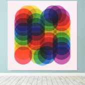 Prisma Path Red Canvas Afdruk (Insitu (Houten vloer))