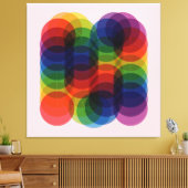 Prisma Path Red Canvas Afdruk (Insitu (Woonkamer))