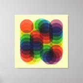 Prisma Path Yellow Canvas Afdruk (Voorkant)